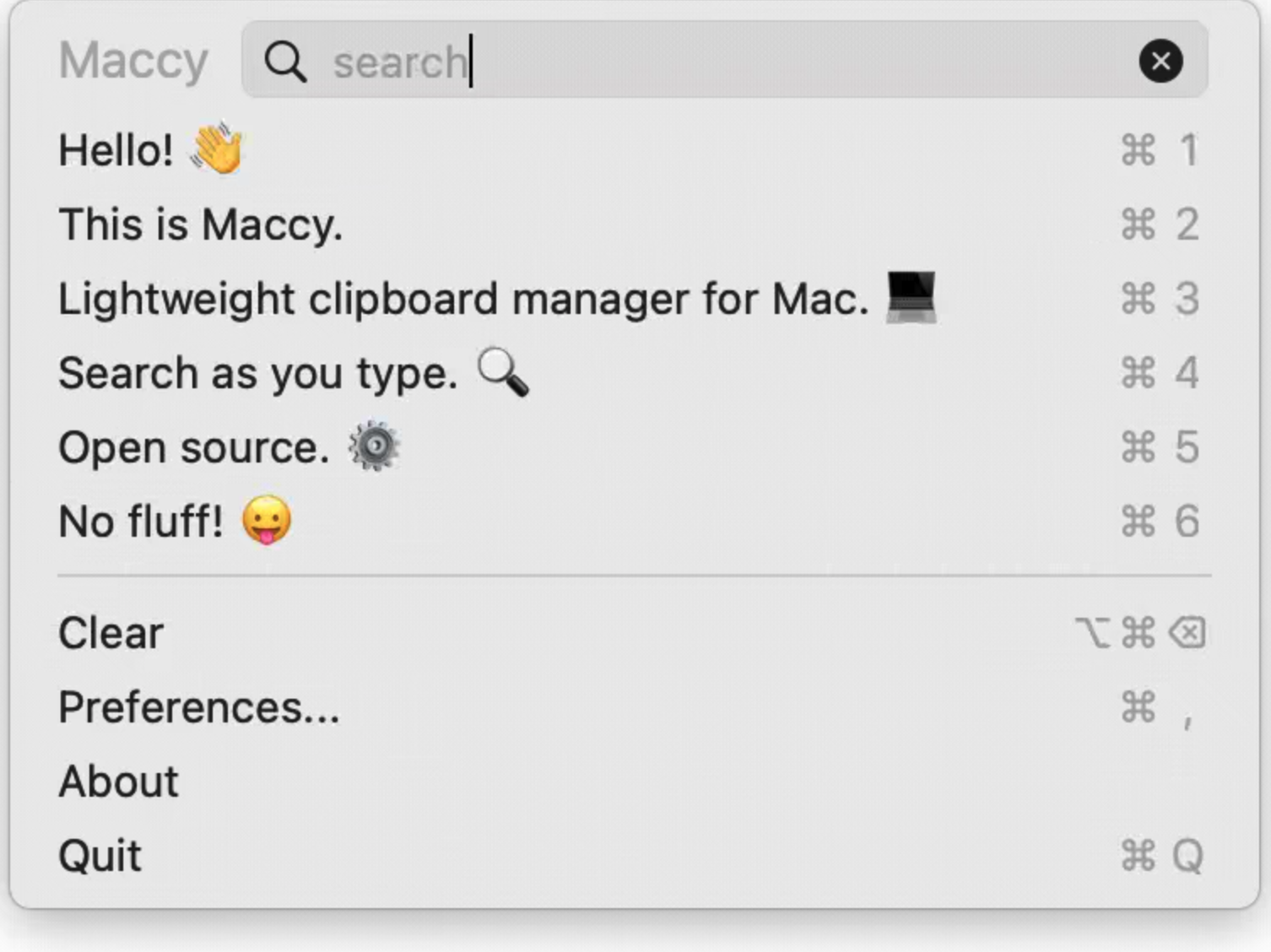 Maccy